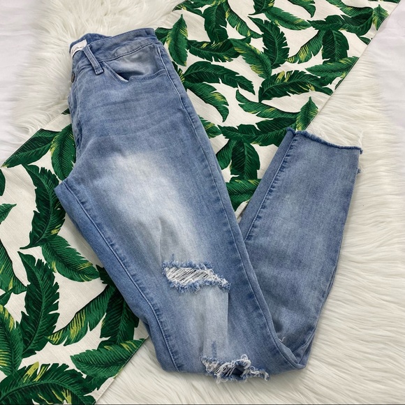 KanCan Denim - Kancan Destroyed Skinny Jeans 157